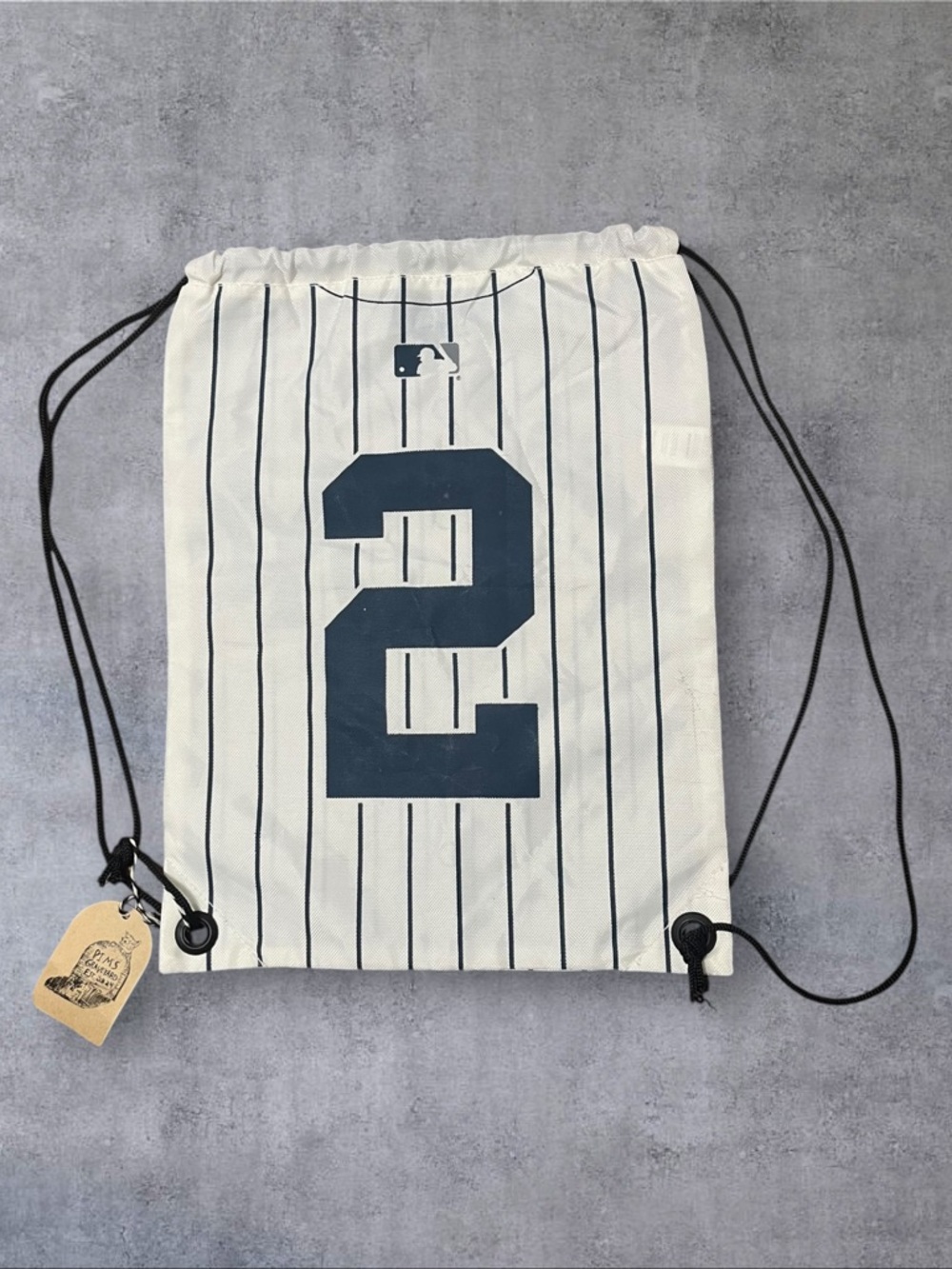 New York Yankees MLB Forever Collectibles Number 5 Drawstring Backpack - Picture 7 of 9